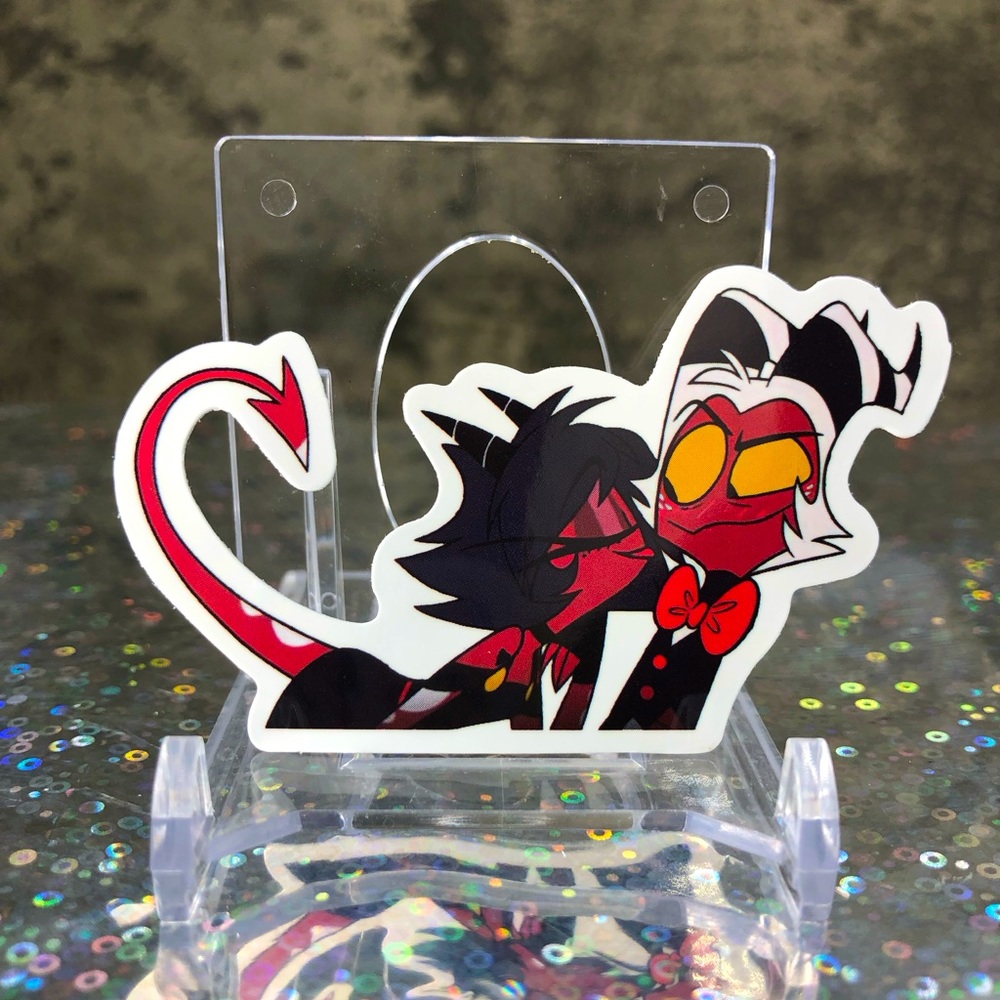 1 Helluva Boss Sticker with Millie and Moxxie ✨